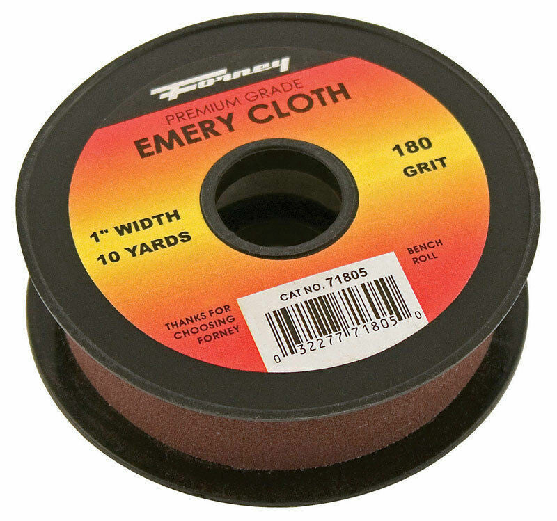 Forney  360 in. L x 1 in. W 180 Grit Fine  Emery  Sandpaper - BUY MORE & SAVE!!!