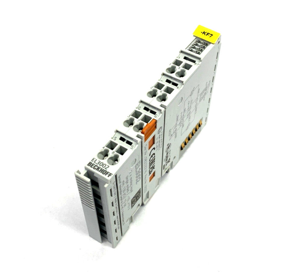 Beckhoff EL3002 EtherCAT Terminal, 2-Channel Analog Input, 12 Bit, Single-Ended