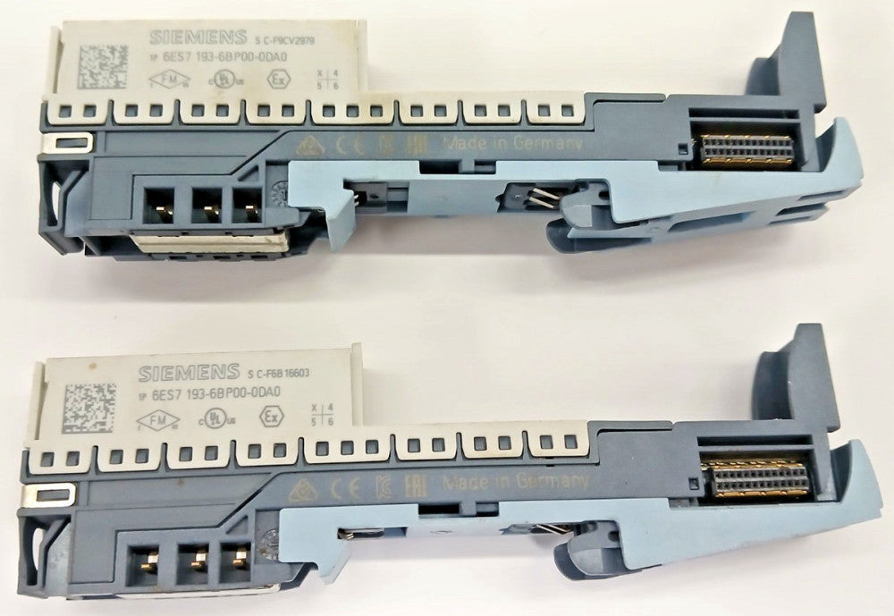 SIEMENS ASSORTED LOT OF 2 BASE UNITS 1 POLE SIMATIC ET 200 SP
