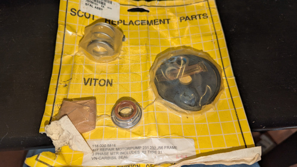 SCOT 118.000.581 Motor Pump Repair Kit 231, 232 J56