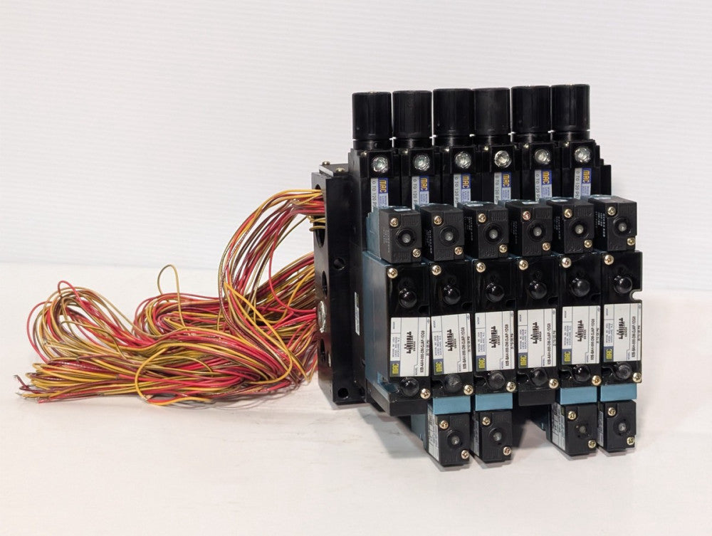 MAC Valves Circuit Bar Assembly, 92B-BAH-000-DM-DJAP-1DG9, DM-DJAP-1DG Solenoid