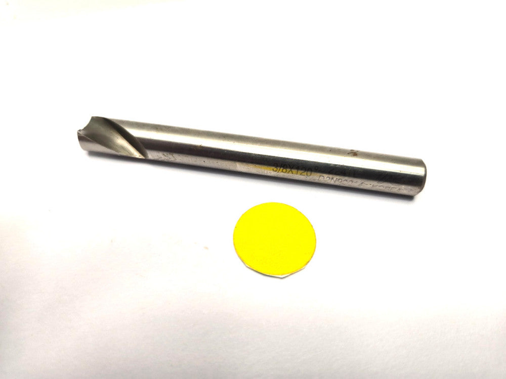 UNBRANDED 3/8" X 120°  DRILL BIT    3-1/2" OAL***7/8" LOC