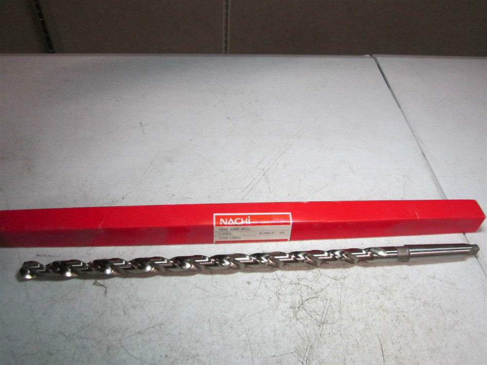 Nachi (1058707) 41/64" Size, 2MT 118° High Speed Steel Taper Shank Drill