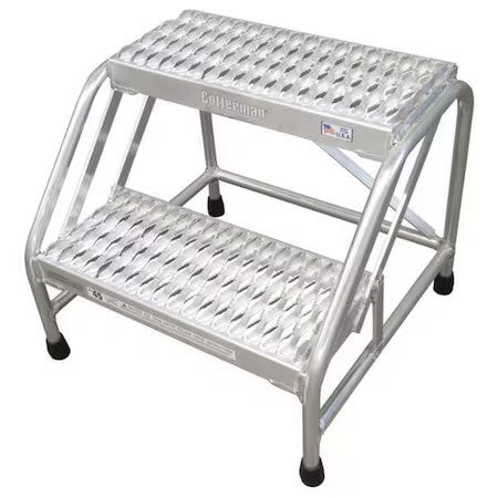 Cotterman 1802N2626a3e10b1c50p6 Stationary Step, 2 Steps, 500 Lb Load Capacity,