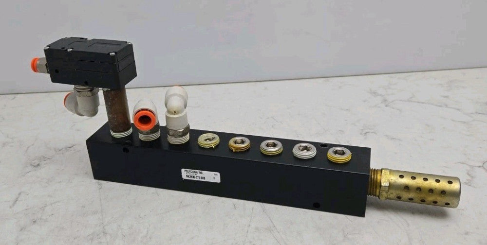 Polycom MCM30-375-08B Block with Piab M20A6-CN M20 Mini Vacuum Pump 