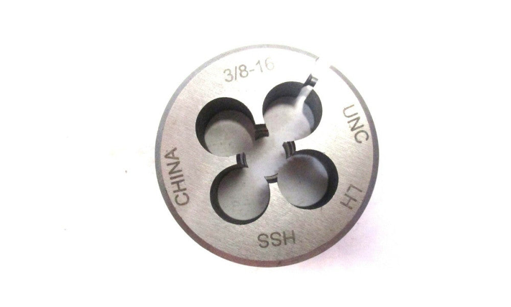NEW (03842184) 3/8-16 UNC x 1-1/2 OD LH HSS Adjustable Round Die