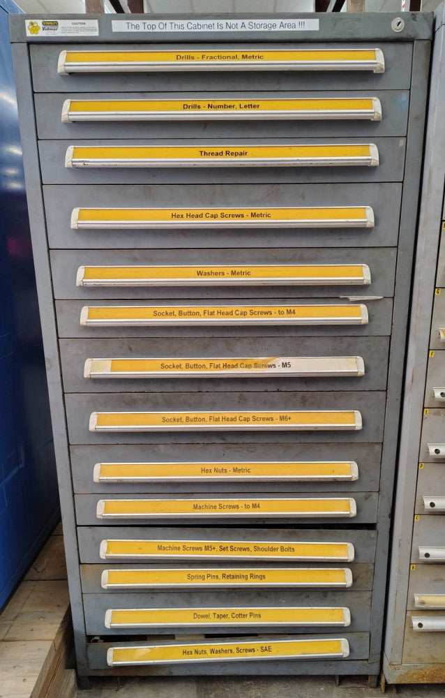 STANLEY VIDMAR 14 DRAWER 30" WIDTH TOOL CABINET