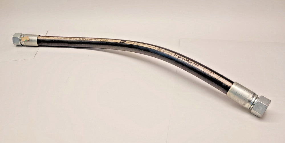 Parker 387TC-16 x 27 inch Used Hydraulic 1-in Hose M36x2.0 ends 3000psi 21MPa
