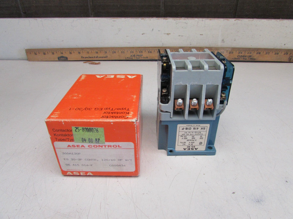 ASEA 300A130P,  CONTACTOR ,27A/600V/3P, COIL 110-120, 60hz,  NIB! MAKE OFFER!