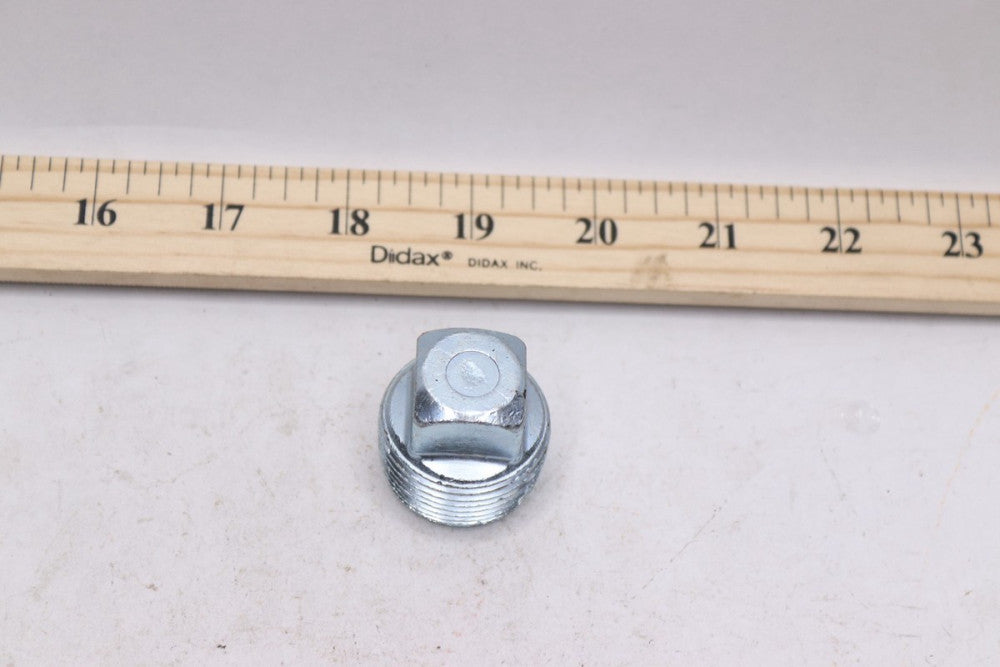 Pipe Fitting Square Head Plug Galvanized Malleable Iron NPT Male 1"
