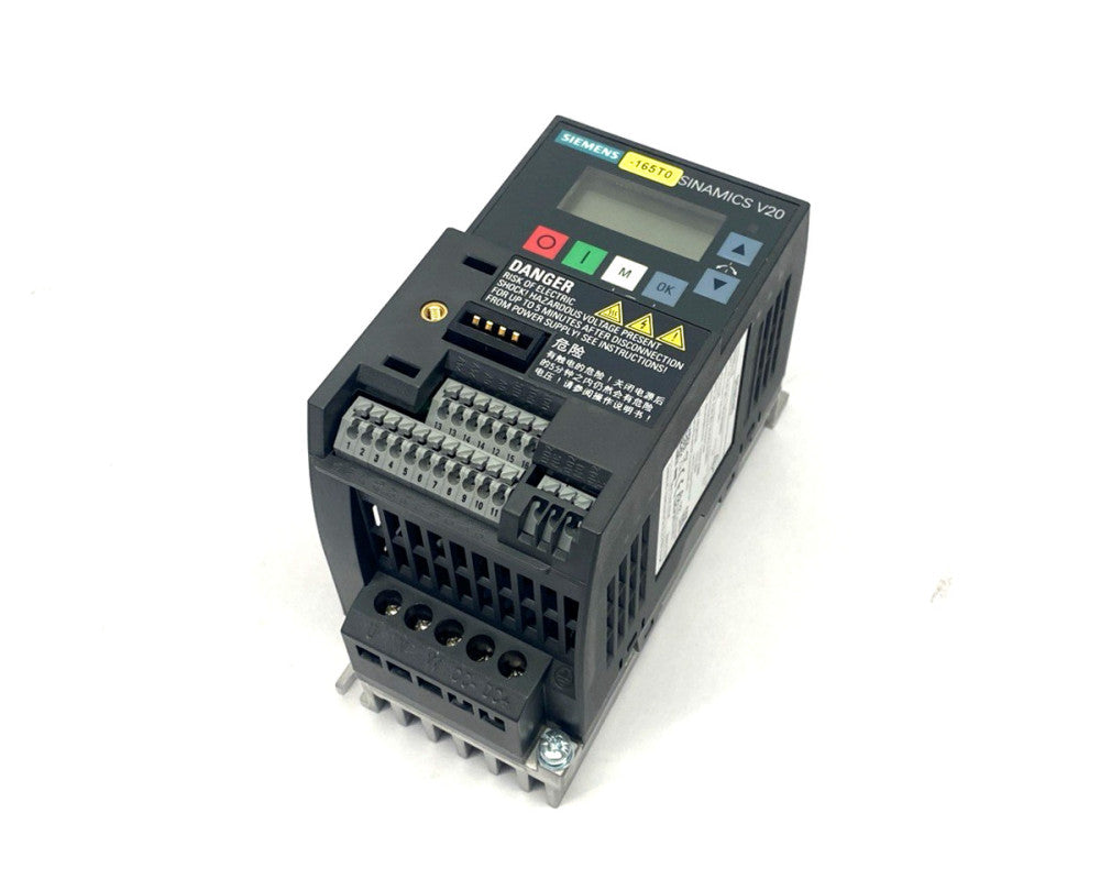 Siemens 6SL3210-5BB13-7BV1 SINAMICS V20 200-240V 1AC 0.37 kW