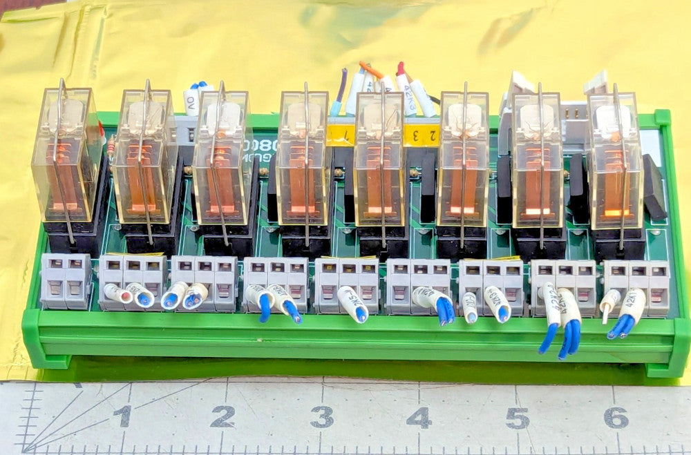 8 Channels DIN Rail Mount 16A Power Relay Interface Module G2R-1-E DC 24V [Z3B7]