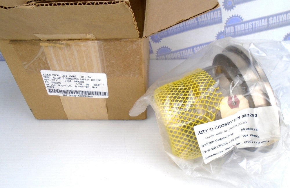 CROSBY - 083293 - GUIDE - 4M6, For REHEATER SAFETY RELIEF JO-56 - (NEW in BOX)