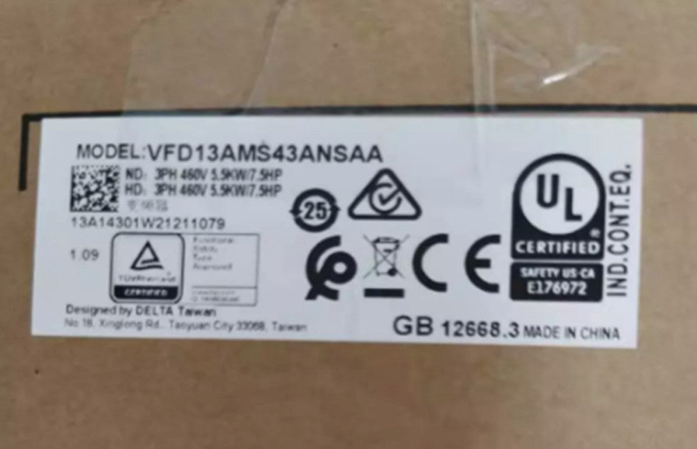 NEW DELTA INVERTER VFD13AMS43ANSAA