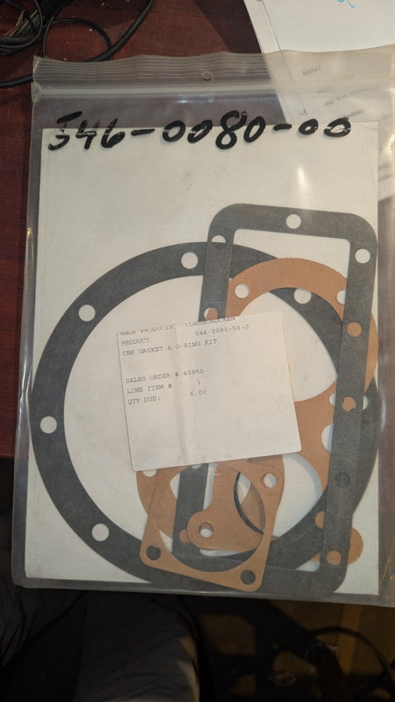 (1) Hale Gasket & O-Ring Kit 546-0080-50-0 NIB