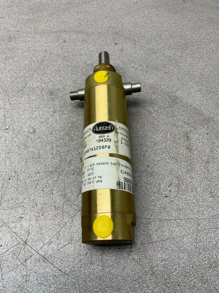 NEW NO BOX AURORA 1.500 BORE 1.5000 STROKE PNEUMATIC CYLINDER 15HB7A12D8PQ