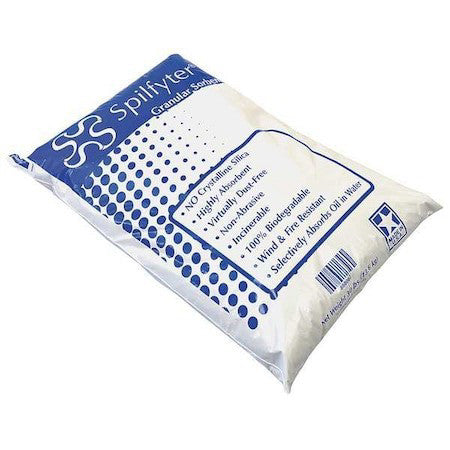 Spilfyter 888002 Granular Clay Absorbent,30 Lb.,Bag,Gray