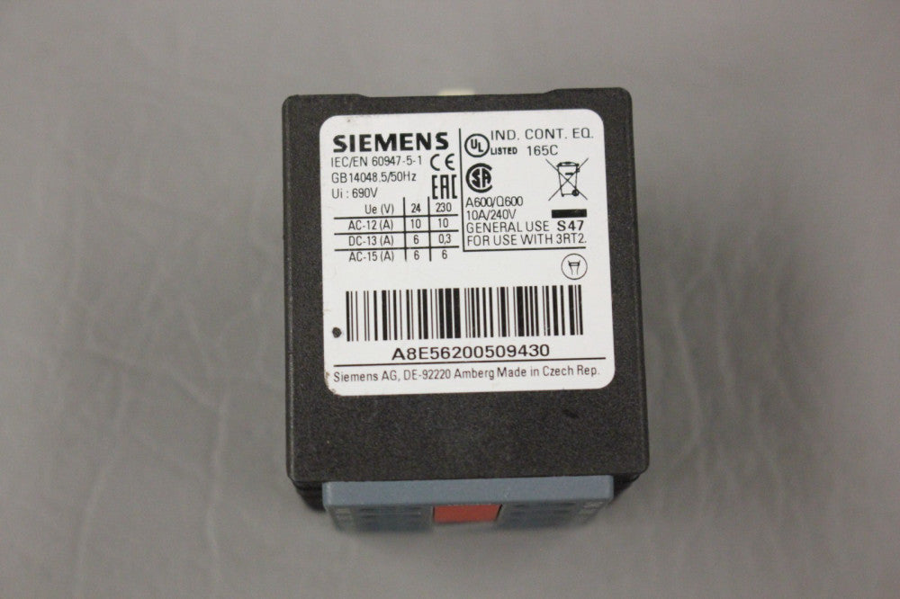 UNUSED SIEMENS CONTACT BLOCK A600/Q600 GB14048