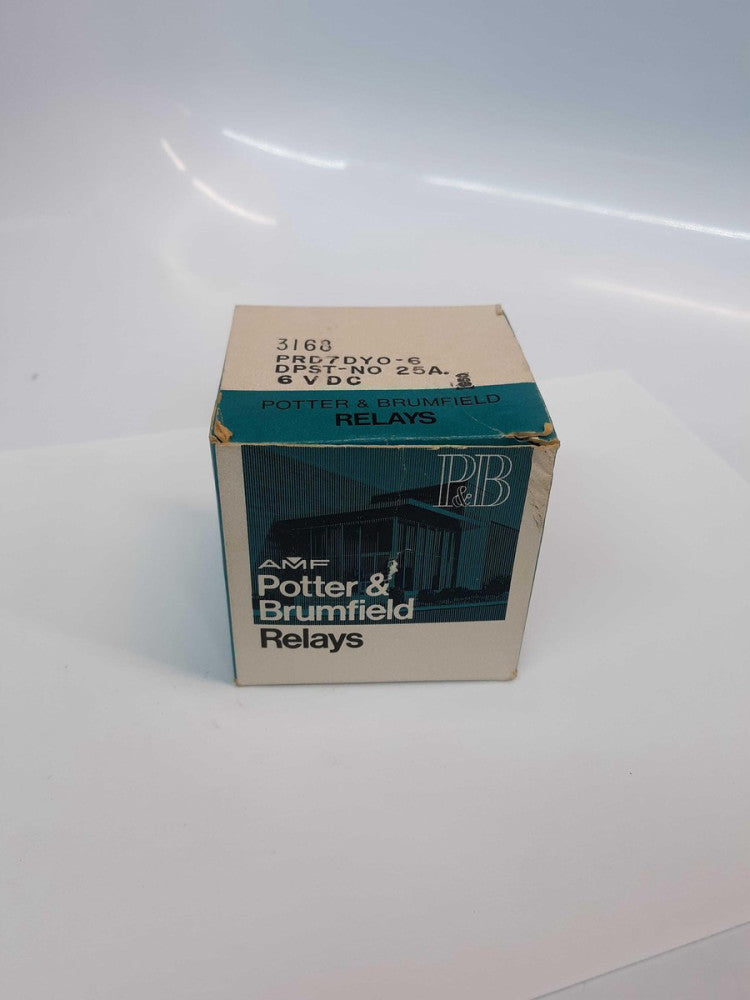 Potter & Brumfield PRD7DY0-6 Power Relay  6VDC 240VAC 25Amp 