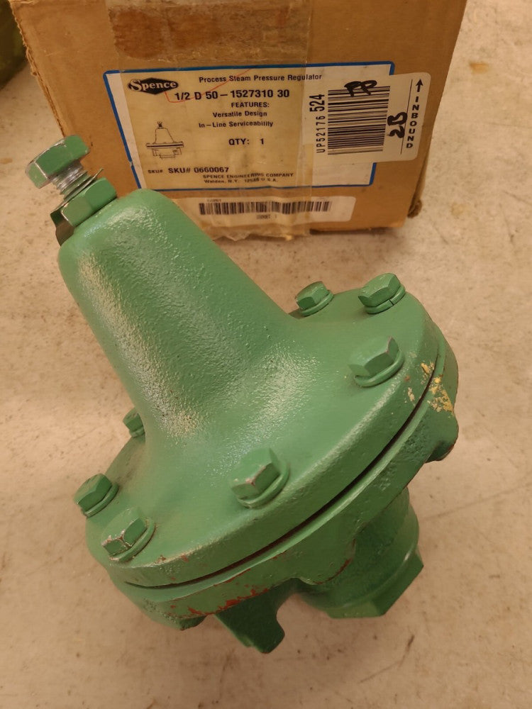 Spence 1/2" Direct Acting Steam Pressure Regulator D50 1527310 30