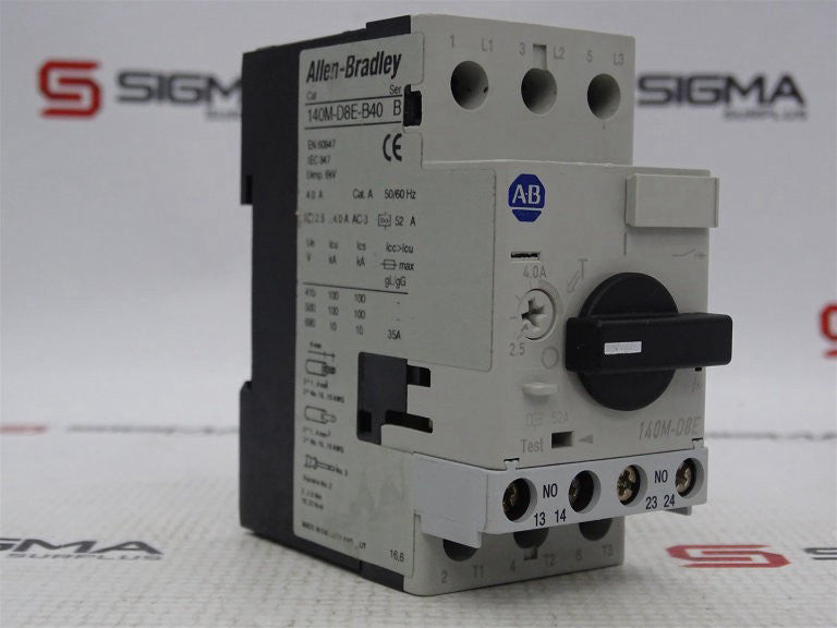 ALLEN BRADLEY 140M-D8E-B40 SERIES B CIRCUIT BREAKER