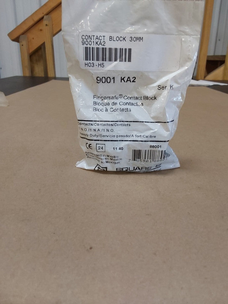 Square D 9001-KA2 Contact Block 9001KA2 88001 Ser K. Green