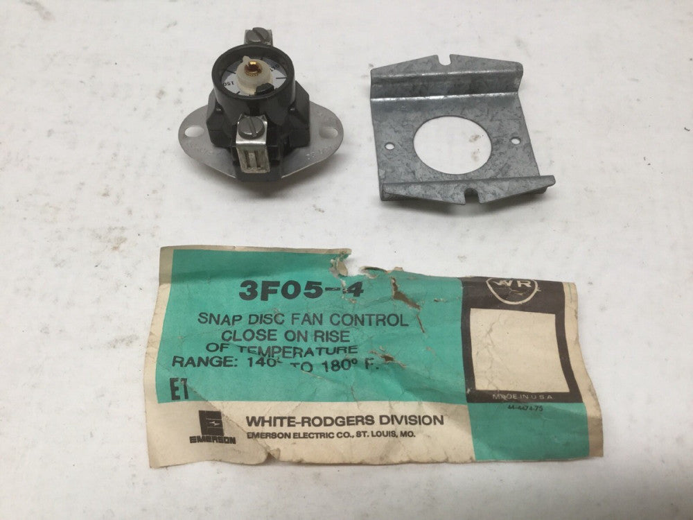 White Rodgers 3F05-4 Snap Disc Fan Control, Close On Rise, Range 140-180F