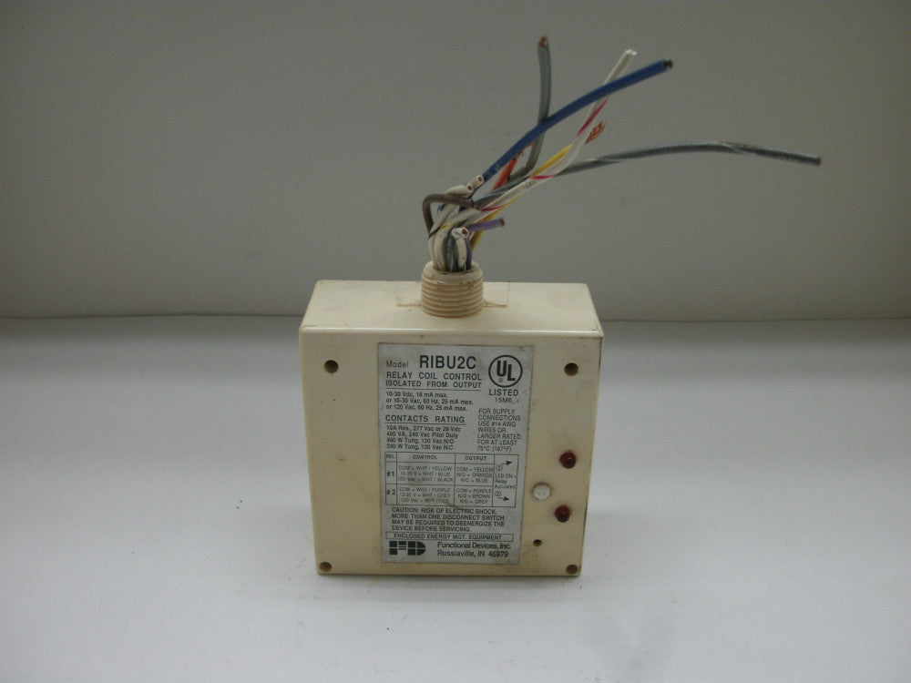 FUNCTIONAL RIBU2C RELAY COIL CONTROL ISOLATED FROM OUTPUT 10-30 VDC 18 mA