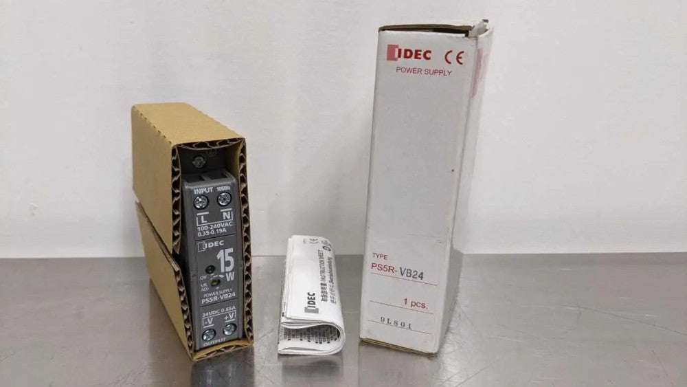idec PS5R-VB24 Power Supply 100-240VAC 0.35-0.19A 15W to 24VDC 0.65A