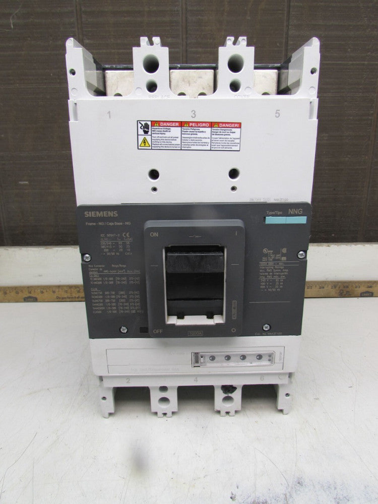SIEMENS NNX3T100, ELECTRONIC CIRCUIT BREAKER ,3P/1000A/690V, TAKEOUT MAKE OFFER!