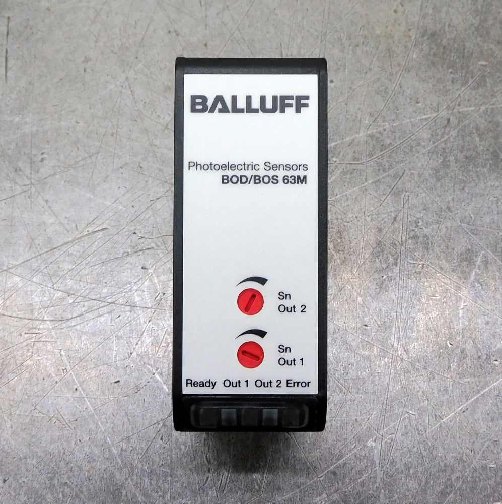 Balluff BOS 63M-PS-LH13-S4 Photoelectric Diffuse Sensor w/ Background Suspension