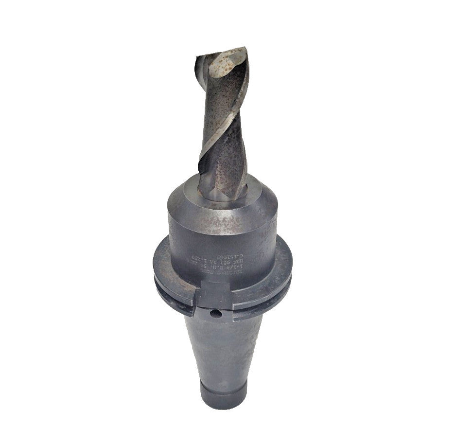 ERICKSON NMTB #50 SHANK TAPER C-151069 W/ 1-1/4 IN END MILL 3-3/8 IN LOC