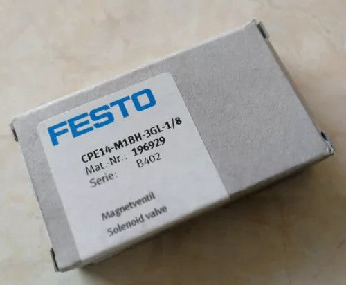 New Festo CPE14-M1BH-3GL-1/8 196929 Solenoid Valve