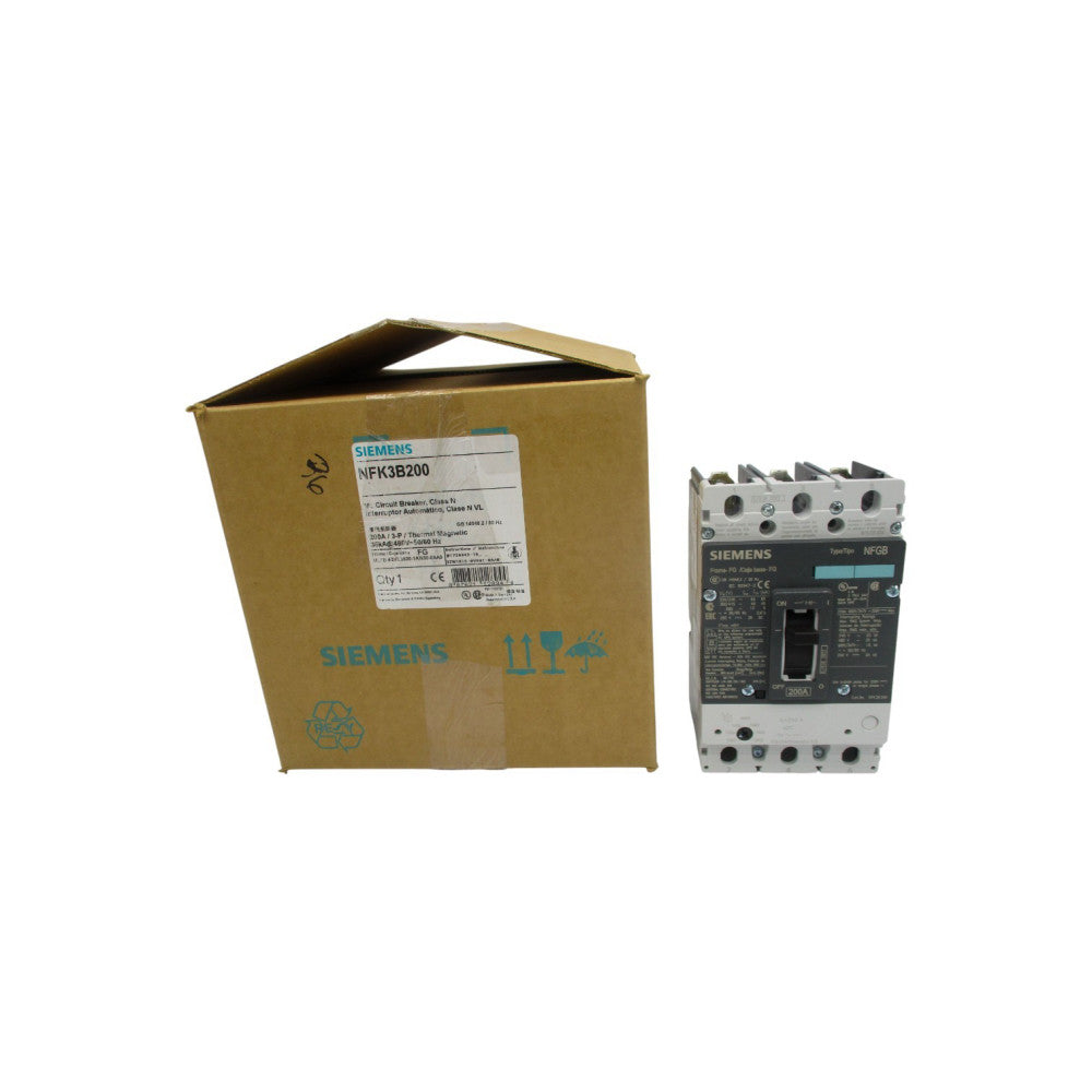 SIEMENS NFK3B200 3VL3520-1KN30-0AA0 480V 200A NSMP
