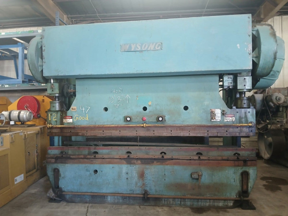 WYSONG MODEL #225-10 MECHANICAL PRESS BRAKE 225 TON S/N PB35-108