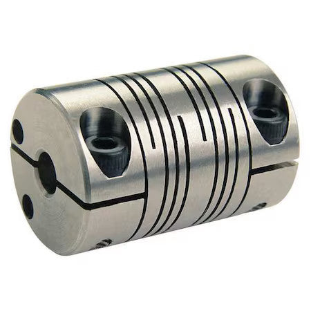 Ruland Fcr24-8-8-Ss Coupling,6 Beam Clamp,Bore 1/2 X 1/2 In
