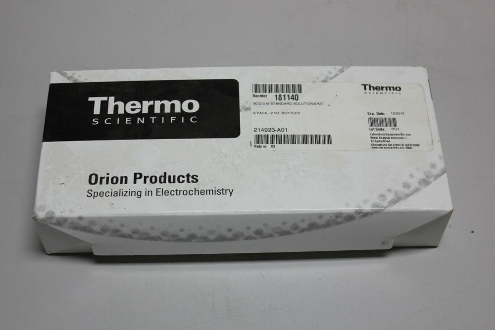  Thermo scientific sodium standard solutions kit 5-2oz bottles NEW