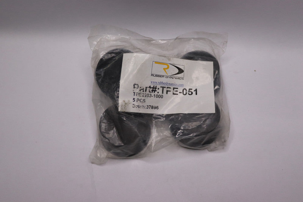 (5-Pk) Rubber Dynamics Tapered Plug Black EPDM TPE-051