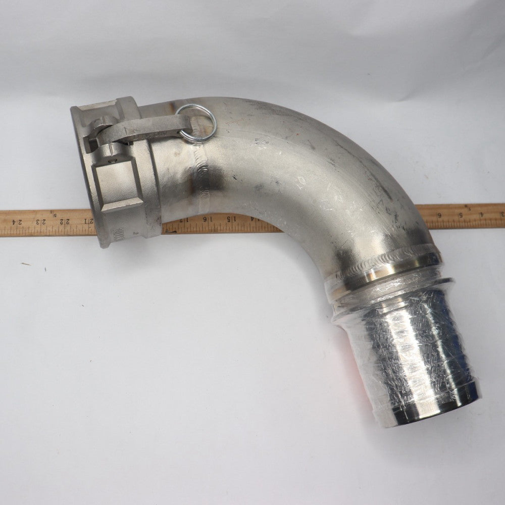 Dixon Cam and Groove 90 Degree Elbow 316 Stainless Steel 4" 400C-90SS 