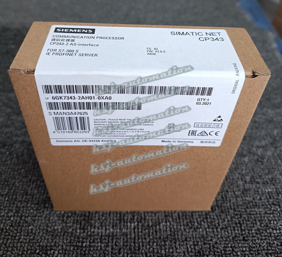 6GK7343-2AH01-0XA0 1PCS NEW SIEMENS Communication Processor 6GK7 343-2AH01-0XA0
