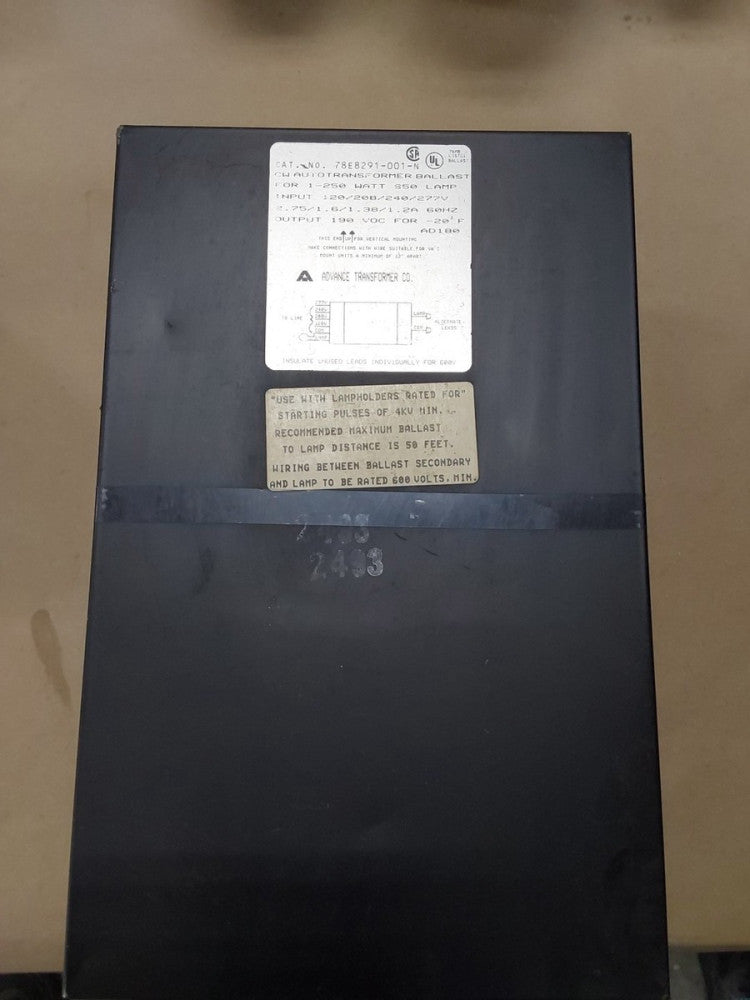 ADVANCE 78E8291-001-N400W M59 Metal Halide Enclosed Ballast 120-277V