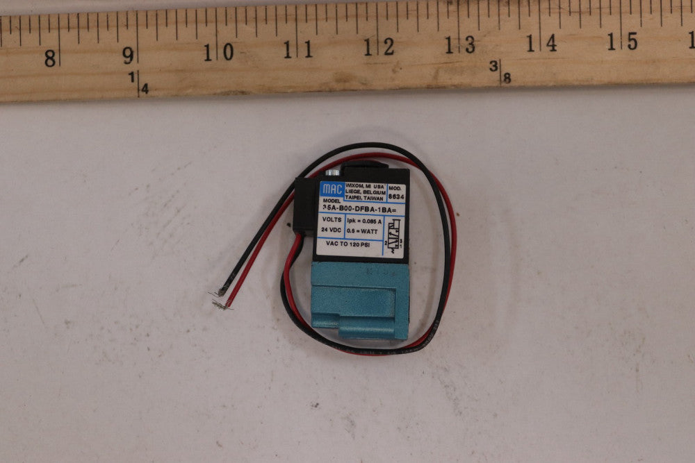 MAC 3-Way Solenoid Valve 24 VDC 1.8W 2-POS 35A-B00-DFBA-1BA