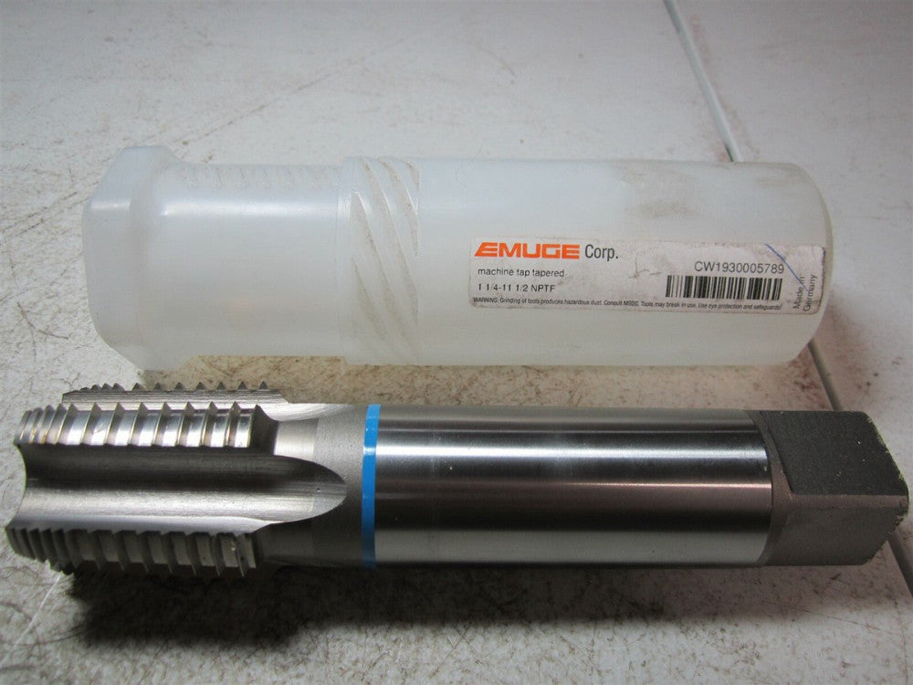 Emuge (CW1930005789) 1-1/4 - 11-1/2 NPTF, 5 Flutes Interrupted Thread Pipe Tap 
