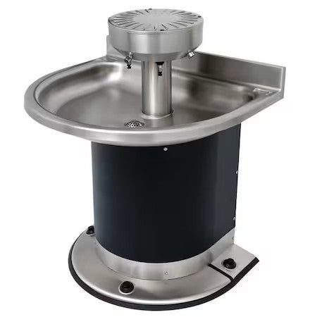 Acorn Controls 3543-2-F-Dv-Vpb-Mxtp Black/Silver, Semicircular, Wash Fountain