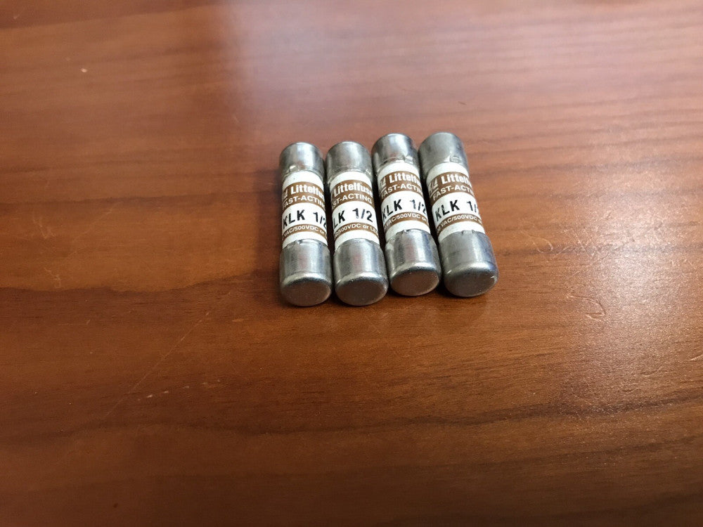 (Lot of 4) Limitron KLK 1/2 Class CC Fuse 1/2A 600V