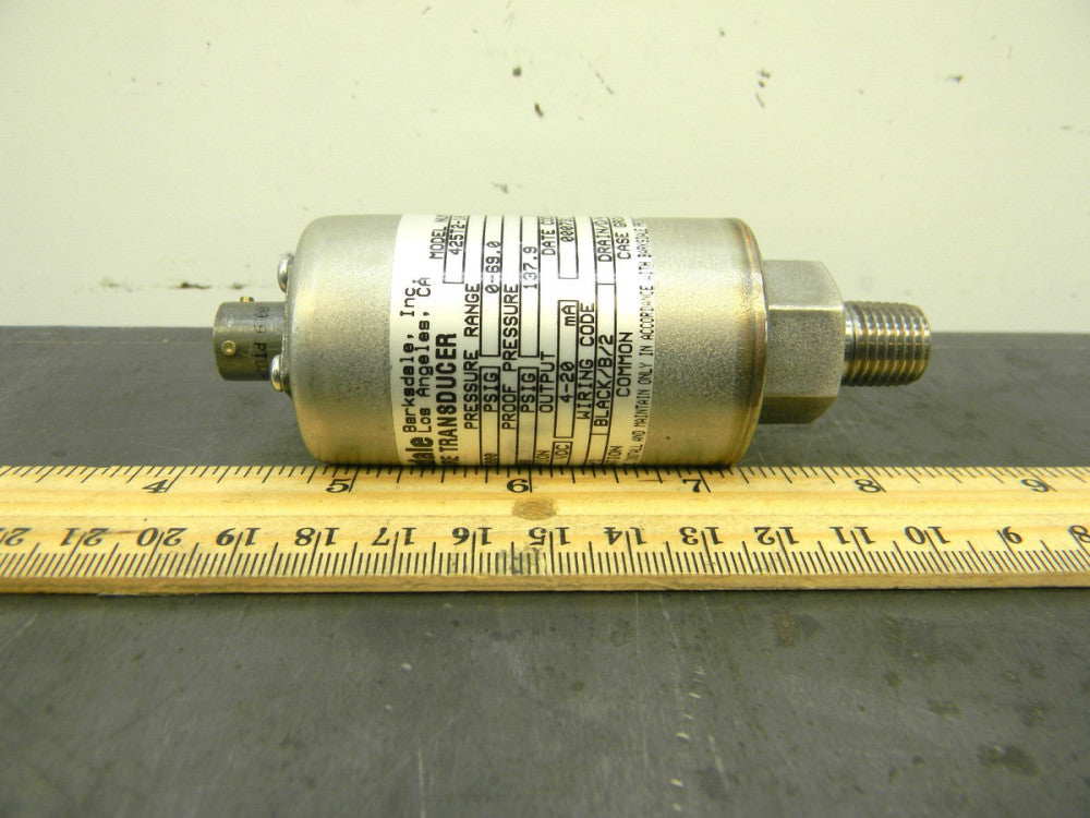 Barksdale Pressure Transducer 425T2-10 Fits Sensor Gauge Read-out 1/4" Npt