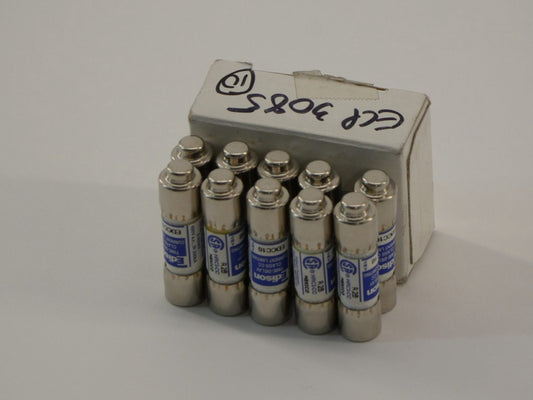 *Lot of 10* Edison EDCC10 Time Delay Fuse 600V 10A - NEW Surplus!