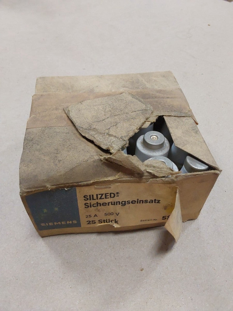 Siemens 5SD4 40 Silized Fuse 25A 500V, Box of 25