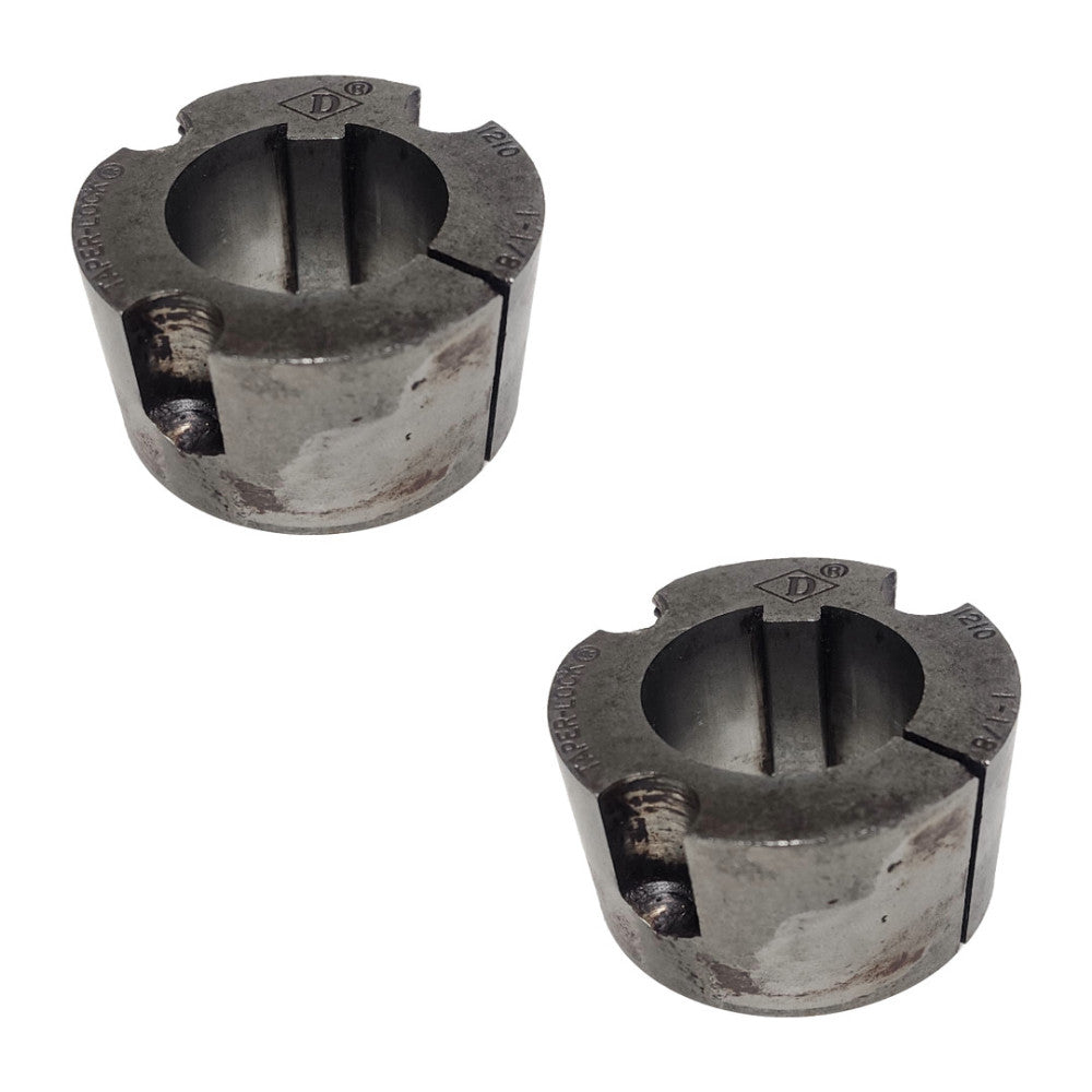 DODGE TAPER LOCK BUSHINGS 1210-1-1/8" (LOT OF 2) 1/4 X 1/8" KEY STEEL