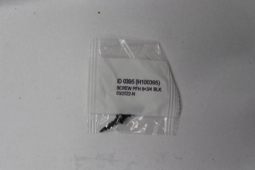 (2-Pk) Screw PFH Black #8 x 3/4" H100395